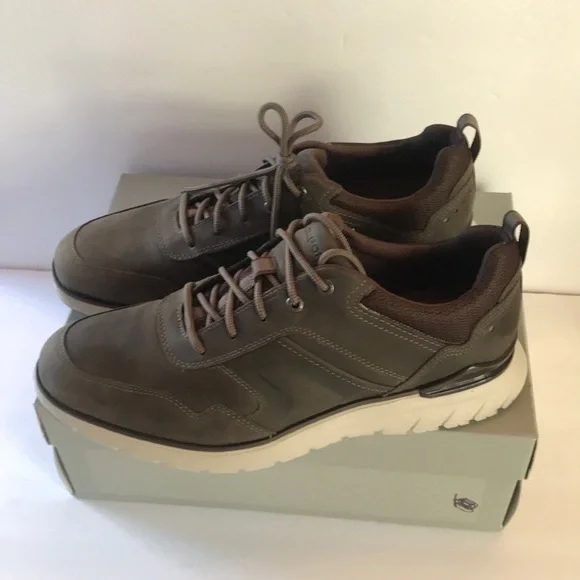 Rockport Mens PulseTech Sport Ubal Sneakers  Size 9.5 Wide Olive & Brown - Picture 4 of 15